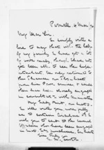 1 page written 4 Mar 1874 by Rev Henry Hanson Turton in Auckland City, from Inward letters -  Rev Henry Hanson Turton