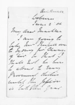 2 pages written 2 Jun 1864 by Thomas Purvis Russell in Woburn to Sir Donald McLean, from Inward letters - Thomas Purvis Russell