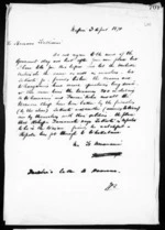 1 page written 3 Apr 1870 by an unknown author in Napier City to Hamana Tiakiwai, from Inward letters - J D Ormond