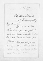 3 pages written 9 Feb 1867 by William Esdaile Thomas in Chatham Islands to Sir Donald McLean, from Inward letters - Surnames, Thomas