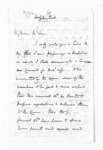 4 pages written 12 Sep 1859 by Sir Thomas Robert Gore Browne to Sir Donald McLean, from Inward letters -  Sir Thomas Gore Browne (Governor)