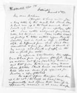 6 pages written 3 Mar 1871 by George Sisson Cooper in Wellington to Sir Donald McLean, from Inward letters - George Sisson Cooper