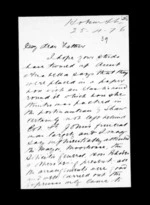 5 pages written 25 Apr 1876 by Sir Robert Donald Douglas Maclean to Sir Donald McLean, from Inward family correspondence - Douglas Maclean (son)