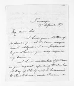 3 pages written 17 Apr 1871 by Colonel William Moule in Tauranga to Sir Donald McLean, from Inward letters - W Moule