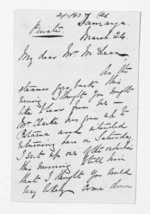 3 pages written 24 Mar 1870 by Philip Harington in Tauranga to Sir Donald McLean, from Inward letters - Philip Harington