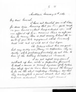 2 pages written 10 Jan 1861 by an unknown author in Auckland Region, from Secretary, Native Department -  War in Taranaki and Waikato and King Movement