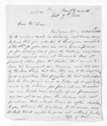 3 pages written 7 Oct 1850 by Henry King in New Plymouth District to Sir Donald McLean, from Inward letters -  Henry King