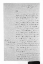 2 pages written 7 Jan 1869 by an unknown author in Napier City to Sir Donald McLean in Napier City, from Hawke's Bay.  McLean and J D Ormond, Superintendents - Letters to Superintendent