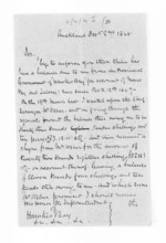 2 pages written 2 Dec 1868 by an unknown author in Auckland Region to Hawke's Bay Region, from Hawke's Bay.  McLean and J D Ormond, Superintendents - Letters to Superintendent