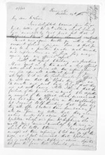 4 pages written 24 Oct 1852 by an unknown author in Taranaki Region to Sir Donald McLean, from Inward letters - George Sisson Cooper