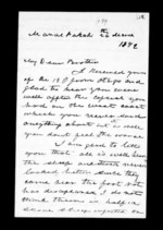 3 pages written 26 Mar 1872 by Alexander McLean in Maraekakaho to Sir Donald McLean, from Inward family correspondence - Alexander McLean (brother)