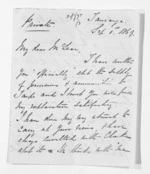 8 pages written 1 Sep 1869 by Philip Harington in Tauranga to Sir Donald McLean, from Inward letters - Philip Harington