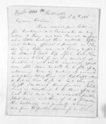 11 pages written 19 Apr 1856 by George Sisson Cooper in Wellington to Sir Donald McLean, from Inward letters - George Sisson Cooper