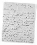 4 pages written 24 May 1863 by George Sisson Cooper in Woodlands to Sir Donald McLean, from Inward letters - George Sisson Cooper