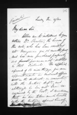 2 pages written 4 Dec 1860 by John Williamson to Sir Donald McLean, from Inward letters - Surnames, Williamson