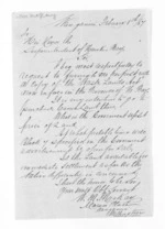 2 pages written 8 Feb 1867 by W M MacKay in Wanganui to Sir Donald McLean, from Inward letters - Surnames, MacKa - Macke