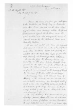 2 pages written 16 Jun 1868 by Major William Airey Richardson in Napier City, from Superintendent, Hawkes Bay and Government Agent, East Coast - Papers