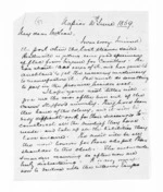 4 pages written 14 Jun 1869 by John Gibson Kinross in Napier City to Sir Donald McLean, from Inward letters -  John G Kinross