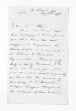 4 pages written 15 Feb 1870 by Henry Tacy Clarke in Tauranga to Sir Donald McLean, from Inward letters - Henry Tacy Clarke
