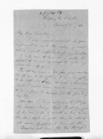 2 pages written 5 Mar 1864 by Bingham Arthur Ferard in Wellington to Sir Donald McLean, from Inward letters - B A Ferard