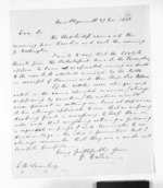 2 pages written 27 Jan 1856 by Henry Halse in New Plymouth to Sir Donald McLean, from Inward letters - Henry Halse