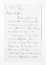 8 pages written by Sir Thomas Robert Gore Browne to Sir Donald McLean, from Inward letters - Sir Thomas Gore Browne (Governor)