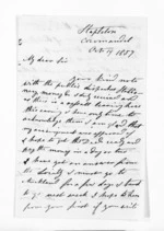 3 pages written 19 Oct 1857 by James Wathan Preece in Coromandel to Sir Donald McLean in Auckland Region, from Inward letters - James Preece