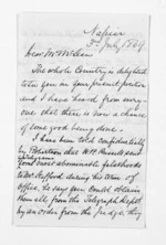 5 pages written 3 Jul 1869 by Edward Lister Green in Napier City to Sir Donald McLean, from Inward letters - Edward L Green