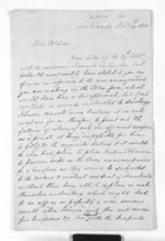 3 pages written 14 Dec 1850 by Henry King in New Plymouth to Sir Donald McLean, from Inward letters -  Henry King