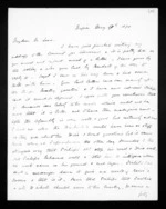 7 pages written 17 May 1870 by John Davies Ormond in Napier City to Sir Donald McLean, from Inward letters - J D Ormond