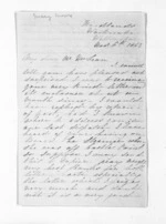 10 pages written 6 Nov 1863 by Mary Moore in Wellington to Sir Donald McLean, from Inward letters - John and Mary Moore, and family