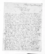 5 pages written 5 Mar 1866 by John Hervey in Poverty Bay to Sir Donald McLean, from Inward letters - Surnames, Her - Hes