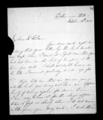 4 pages written 12 Oct 1850 by Susan Douglas McLean in Wellington to Sir Donald McLean, from Inward and outward family correspondence - Susan McLean (wife)