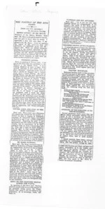 1 page, from Native Minister and Minister of Colonial Defence - General newspaper cuttings