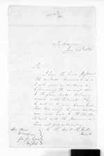 2 pages written 29 Jun 1866 by Samuel Deighton in Wairoa to Sir Donald McLean in Napier City, from Hawke's Bay.  McLean and J D Ormond, Superintendents - Letters to Superintendent