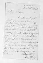 2 pages written 21 Feb 1848 by Henry King to Sir Donald McLean, from Inward letters -  Henry King