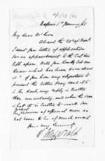 2 pages written 1 Jan 1861 by Michael Fitzgerald in Napier City to Sir Donald McLean, from Inward letters - Michael Fitzgerald