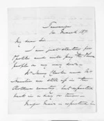 3 pages written 14 Mar 1871 by Colonel William Moule in Tauranga to Sir Donald McLean in Auckland Region, from Inward letters - W Moule