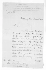 4 pages written 1850-1850 by Edward John Eyre and Sir Donald McLean in Wellington to Alfred Domett, from Native Land Purchase Commissioner - Papers
