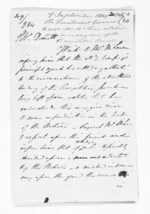 3 pages written 6 Sep 1849 by Edward John Eyre to Alfred Domett, from Native Land Purchase Commissioner - Papers