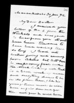 3 pages written 30 Jun 1872 by Alexander McLean in Maraekakaho to Sir Donald McLean, from Inward family correspondence - Alexander McLean (brother)