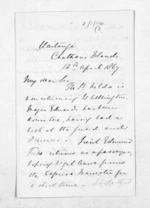 3 pages written 12 Apr 1867 by William Esdaile Thomas in Chatham Islands, from Inward letters - Surnames, Thomas