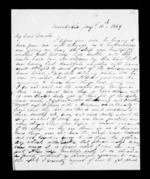 4 pages written 10 Jan 1859 by Archibald John McLean in Maraekakaho to Sir Donald McLean, from Inward family correspondence - Archibald John McLean (brother)