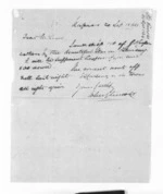 2 pages written 20 Sep 1864 by John Gibson Kinross in Napier City to Sir Donald McLean, from Inward letters -  John G Kinross