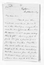 3 pages written 5 Sep 1876 by Robert Smelt Bush in Raglan to Sir Donald McLean in Wellington, from Inward letters - Robert S Bush