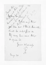 1 page written by Sir Thomas Robert Gore Browne to Sir Donald McLean, from Inward letters - Sir Thomas Gore Browne (Governor)