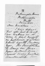10 pages written 18 Jan 1865 by Thomas Purvis Russell to Sir Donald McLean, from Inward letters - Thomas Purvis Russell