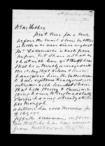 3 pages written 24 Apr 1874 by Sir Robert Donald Douglas Maclean in Wellington to Sir Donald McLean, from Inward family correspondence - Douglas Maclean (son)