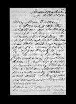 6 pages written 4 Oct 1876 by Sir Robert Donald Douglas Maclean to Sir Donald McLean, from Inward family correspondence - Douglas Maclean (son)