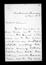 3 pages written 27 Jun 1850 by Sir Donald McLean in Waikanae to Susan Douglas McLean, from Inward and outward family correspondence - Susan McLean (wife)